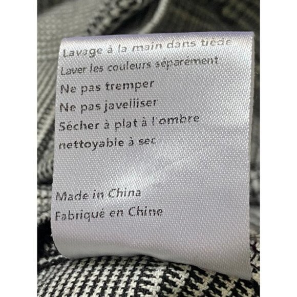 Women’s Onze Montréal paper bag houndstooth trouser pants Sz medium - Picture 8 of 11